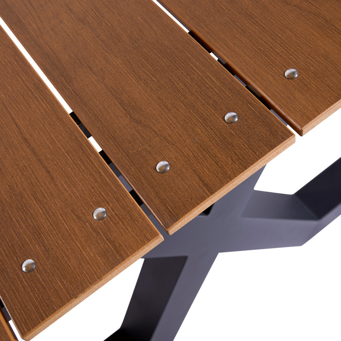 Bord-/bänkset X-modell Teak 176 x 151 cm  Hortus
